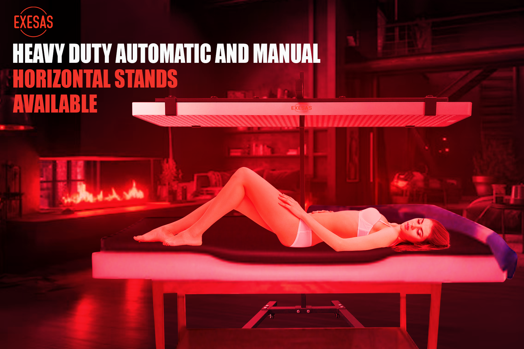 EXESAS 800 LED, 4000W Dual-Chip, Red Light Therapy Device for Full Body, 4-Wavelengths Infrared LED Panel for Skin, Weight, Pain, Wellness
