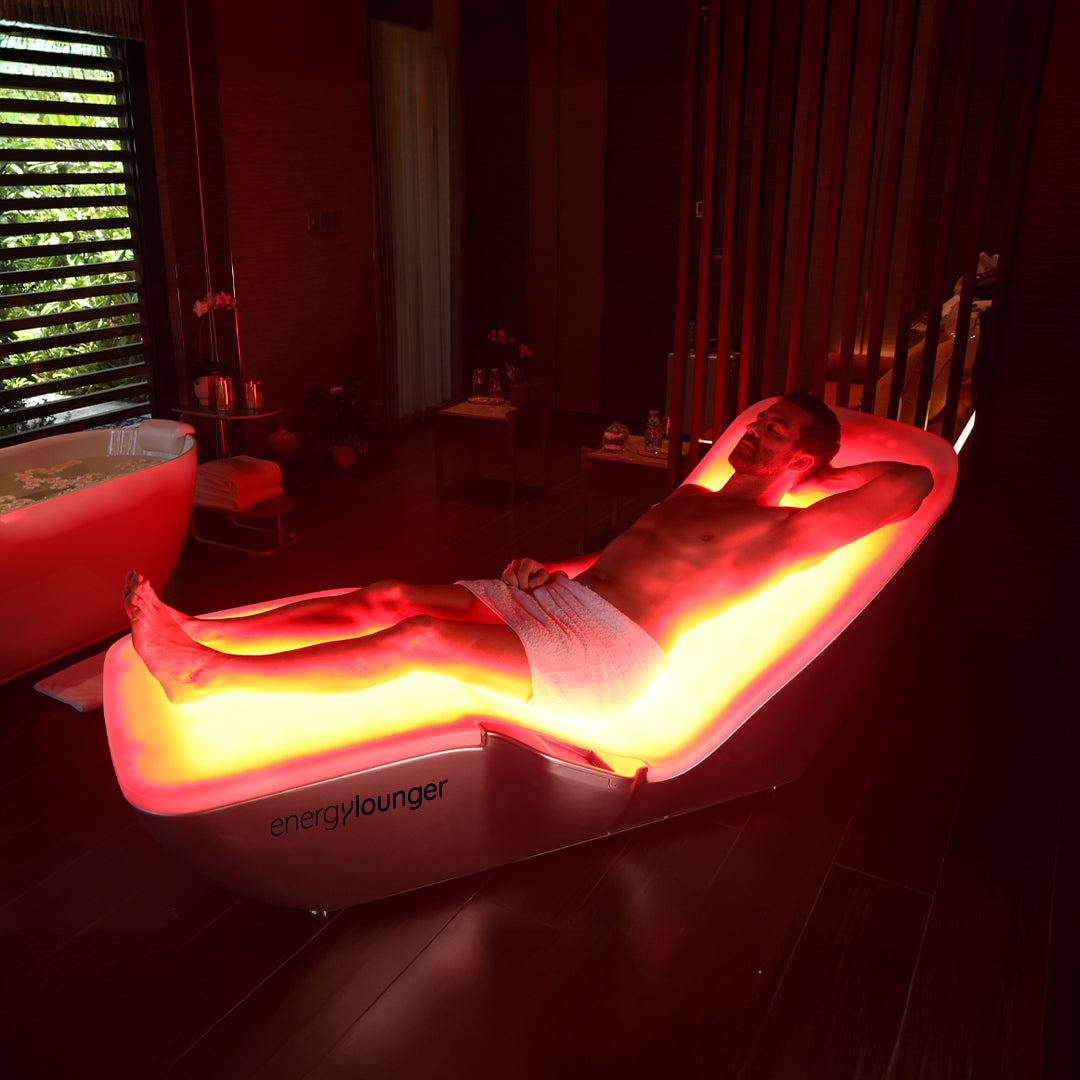 EnergyLounger — Red Light Therapy Lounge + FREE Blanket + 2-Hour Expert Consultation with Barry Warrington